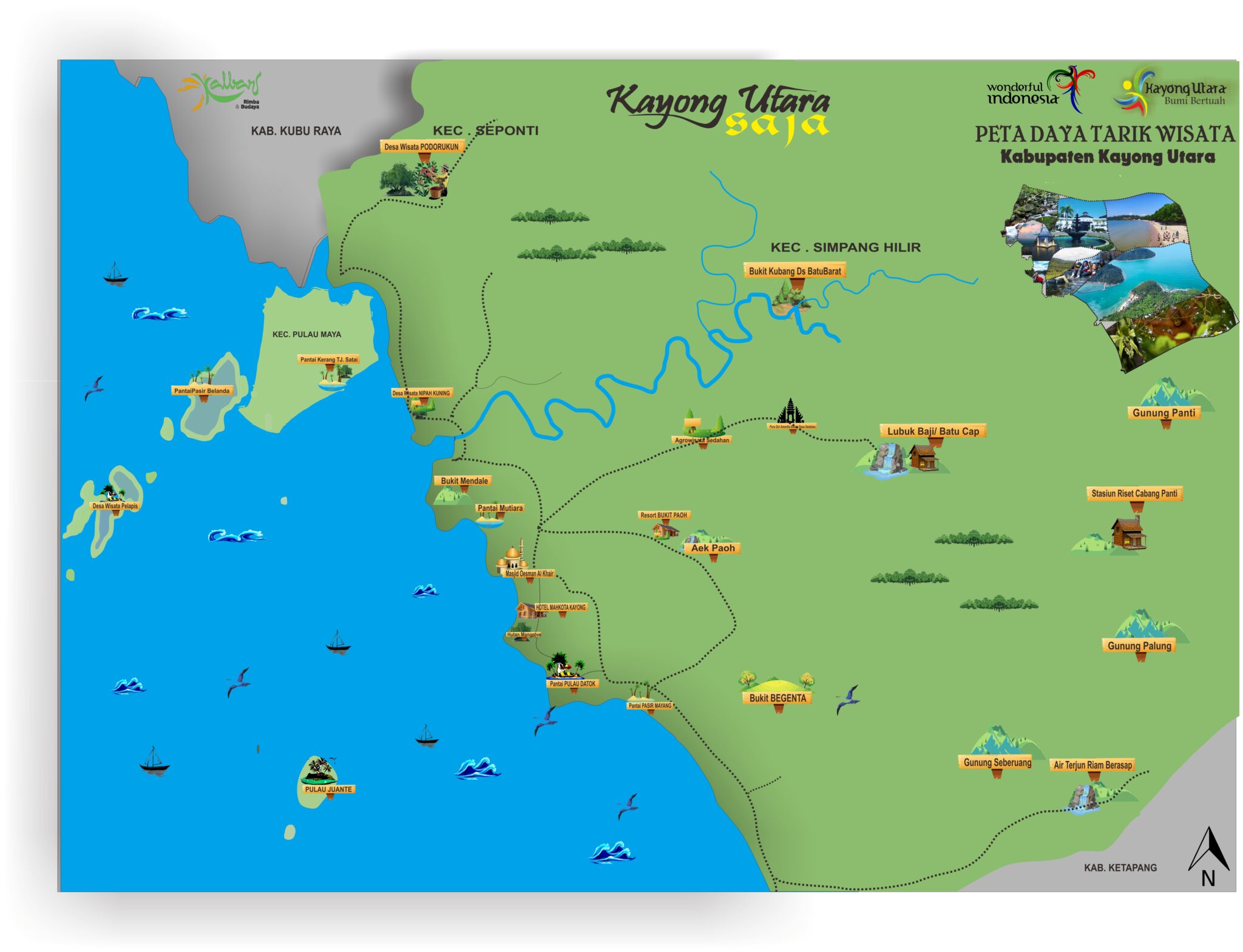 Peta Wisata Tourism Atraction Map